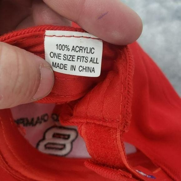 NASCAR‎ Racing #8 Dale Earnhardt Jr Hat Red strapback Baseball Trucker Cap - Picture 9 of 9